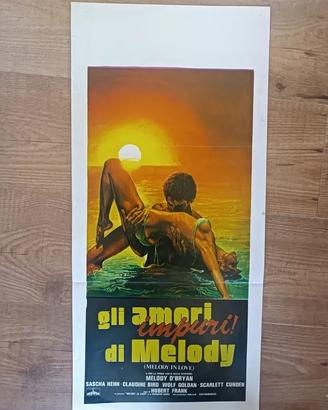 Manifesto originale Gli amanti di Melody