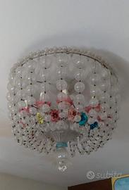 Lampadario anni 60 in vetro murano