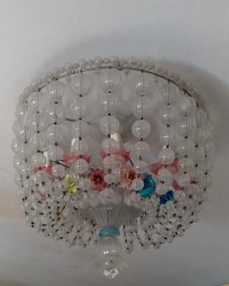 Lampadario anni 60 in vetro murano