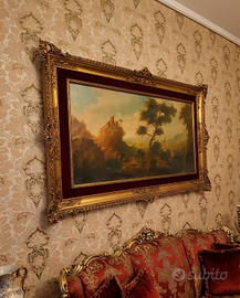 Quadro Olio W. Marshall 150x90 Cornice Barocca