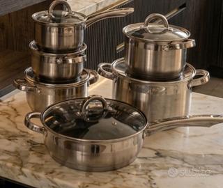 set pentole inox 