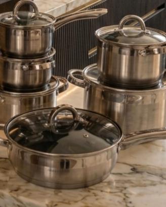 set pentole inox 