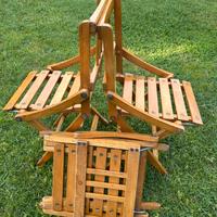 Sedie pieghevoli bambino fratelli Reguitti anni 60