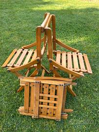 Sedie pieghevoli bambino fratelli Reguitti anni 60