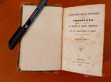 "Dizionario delle mitologie" Sicca edizione 1853