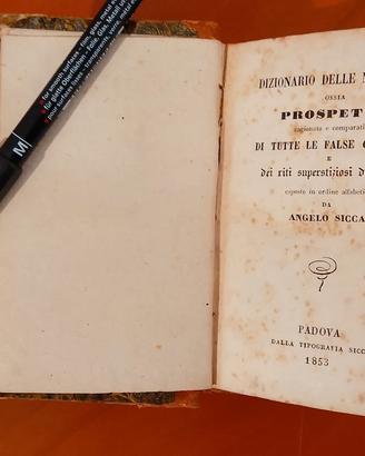 "Dizionario delle mitologie" Sicca edizione 1853