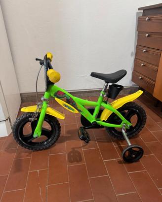 Bicicletta bambino Tartarughe Ninja con rotelle