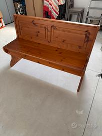 Cassa panca in legno massello