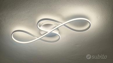 Plafoniera LED Design Moderno - Bianco Opaco