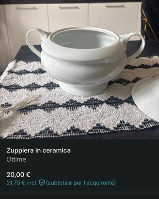 zuppiera in porcellana 