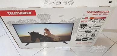 Smart Tv Telefunken 43" display rotto ricambi vari