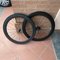 Coppia ruote in Carbonio Profilo 50mm Leggerissime