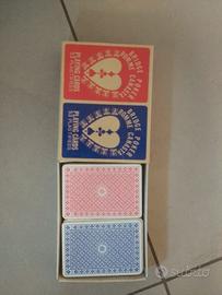 Set 2 mazzi carte da gioco plastificate Italbridge