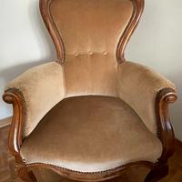 Poltrona classica in stile Luigi XV