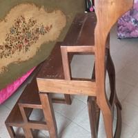 Sedia scala in legno