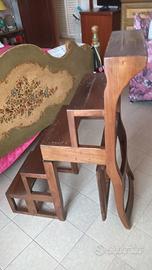 Sedia scala in legno