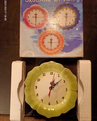 Orologio da muro o comodino preziosa ceramica