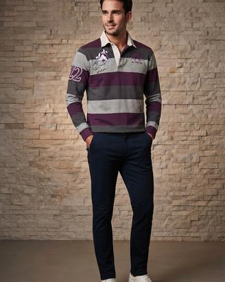 Polo Rugby La Martina Uomo - Maniche Lunghe--