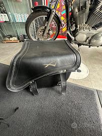 Doppia borsa bisacca moto custom