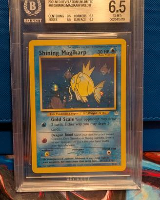 Shining Magikarp Holo R 66/64 - BGS 6.5 - Inglese