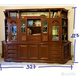 Mobile componibile color ciliegio