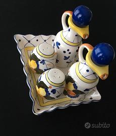 Servizio Di Set Olio Aceto Sale Pepe Set Bicchieri