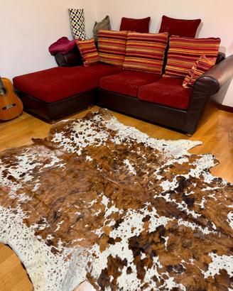 Tappeto in vera pelle bovina naturale–pezzo unico