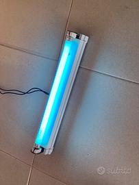 Portalampada neon con 2 tubi 12” G5 F8T5 8W UV