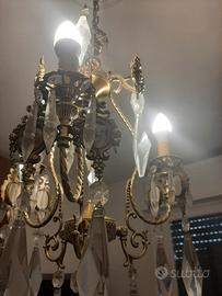 Lampadario VINTAGE funzionante a 3 lampadine