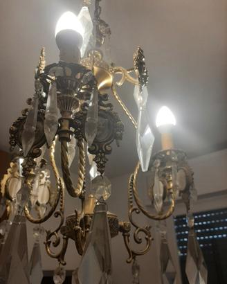 Lampadario VINTAGE funzionante a 3 lampadine