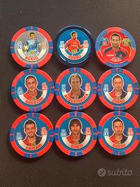 CHIPZ DISC TOPPS SERIE A 2008/09 CAGLIARI CANINI CALCIO 2009
