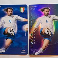 Card FC 2002/03  Zanetti raro Foil+Zanetti raro 