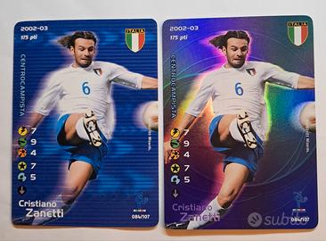 Card FC 2002/03  Zanetti raro Foil+Zanetti raro 