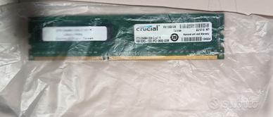 1 banco Ram Crucial 4GB DDR3-1333 PC3 10600