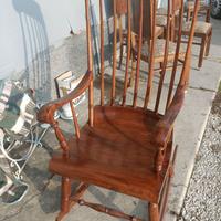 Sedia a dondolo vintage