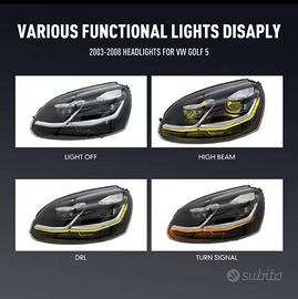 fari anteriori golf 5 