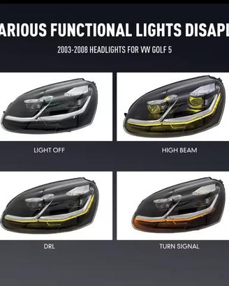 fari anteriori golf 5 