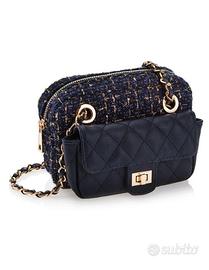 Ottaviani borsa clutch 33252beige o 33253blu origi