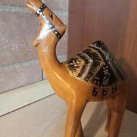 statua in legno artigianale dipinta a mano 