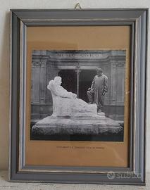 antica foto "Monumento a V. Vela in Torino"