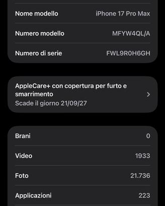 Iphone  17promax 1t