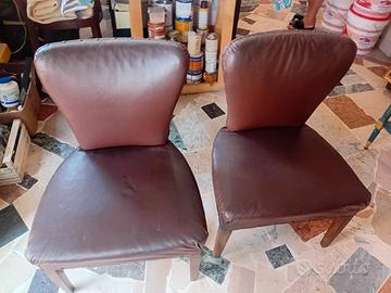 poltroncine  in pelle