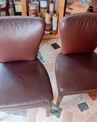 poltroncine  in pelle