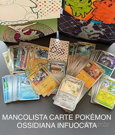 Completo Mancoliste Pokemon OSSIDIANA INFUOCATA