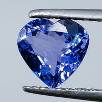 Tanzanite 1.47 ct taglio cuore – certificata IGE