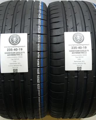2 GOMME 235 40 19 GOODYEAR A69026