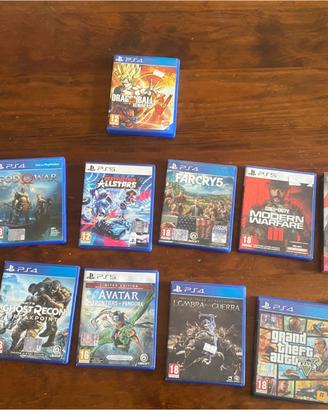12 videogiochi alcuni usati e altri nuovi + dvd