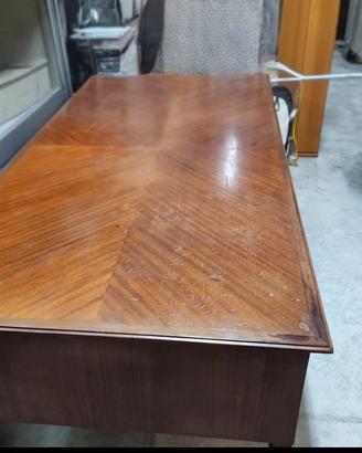 scrivania in legno, mogano 