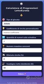 Progressioni Lotto in Web app