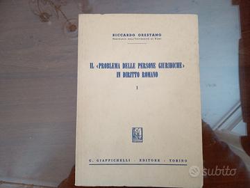  Il problema delle persone giur. in diritto romano